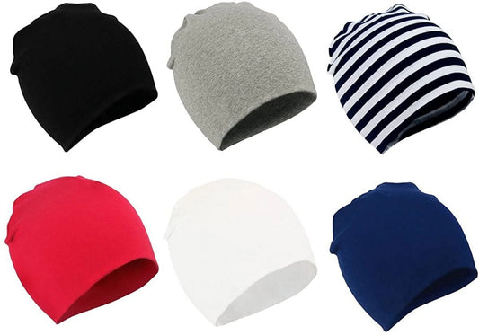 Winter Cotton Warm Hat Unisex Baby Beanie Hat Infant Baby Soft Cute Knit Cap 06 Pack 1