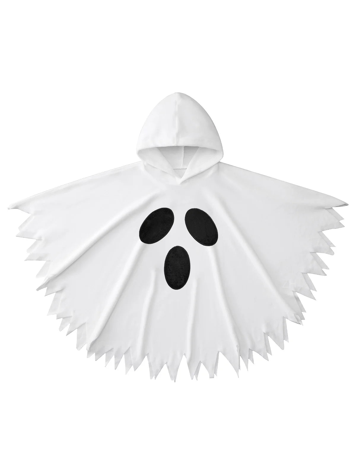 1-6T Toddler Girls Boys Halloween Costumes Ghost Face Cloak,  Kids Halloween White Cape with Hat Outfits