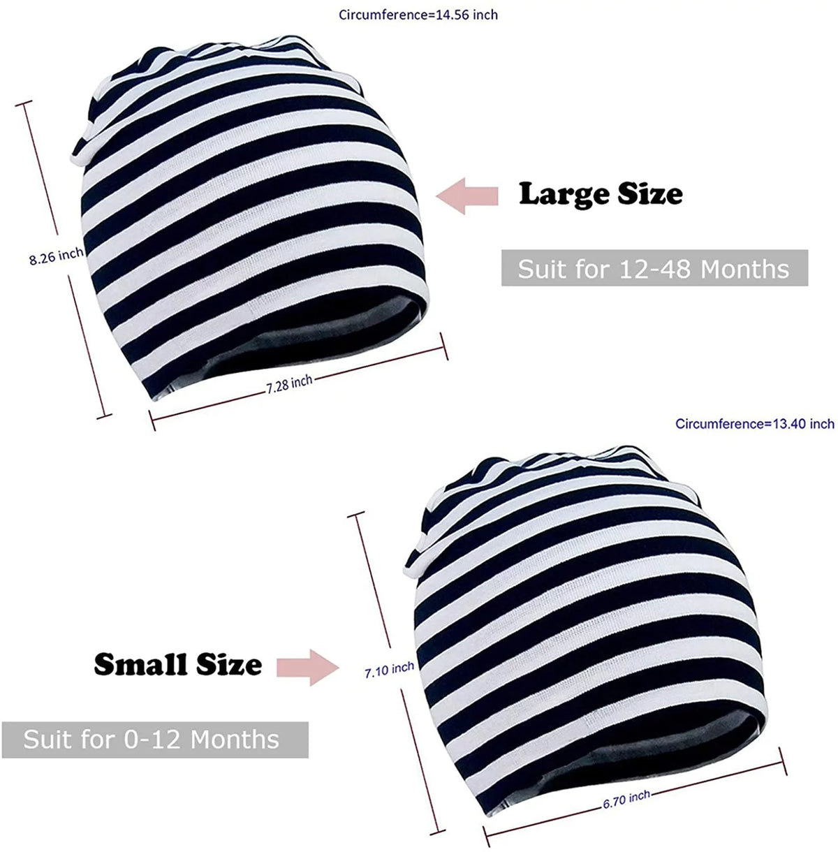 Winter Cotton Warm Hat Unisex Baby Beanie Hat Infant Baby Soft Cute Knit Cap 06 Pack 1